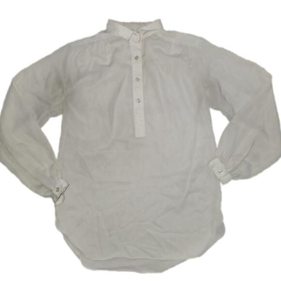 Tops - Cloudy White Dressy Top || Medium GUC